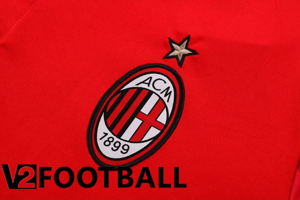 AC Milan Polo Shirts + Pants Red 2022/2023