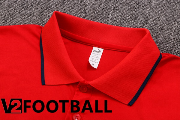 AC Milan Polo Shirts + Pants Red 2022/2023