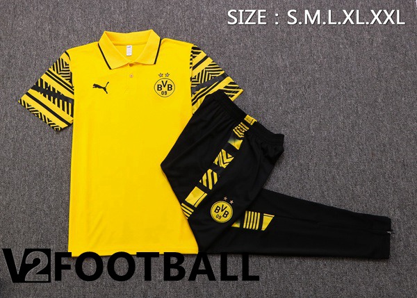 Borussia Dortmund Polo Shirts + Pants Yellow 2022/2023