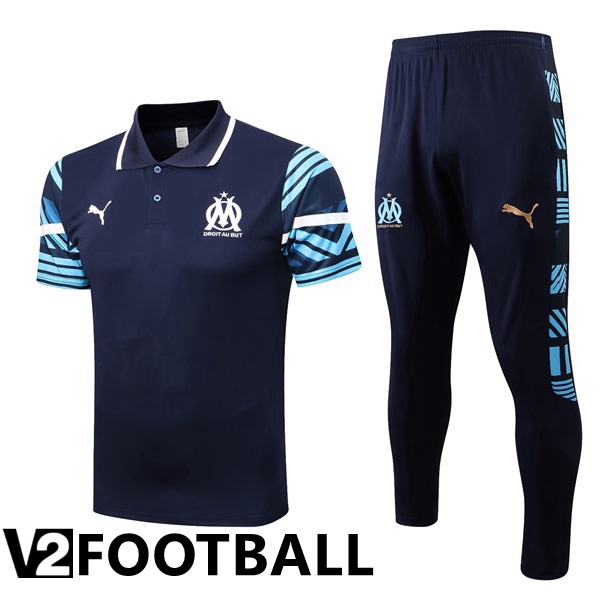 Olympique MarseillePolo Shirts + Pants Royal Blue 2022/2023