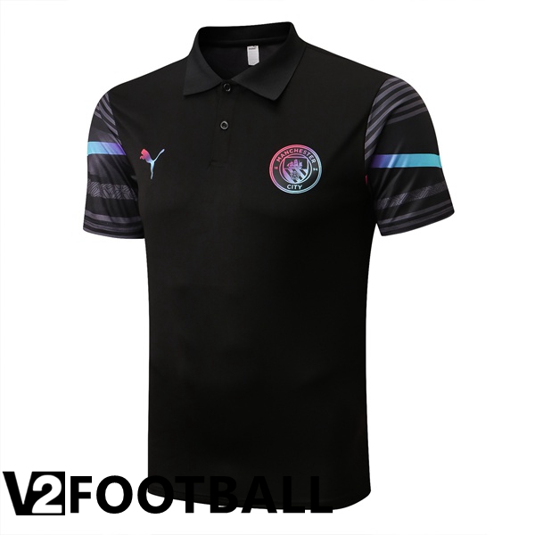 Manchester City Polo Shirts Black 2022/2023