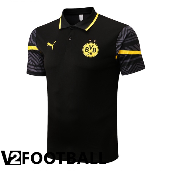 Borussia Dortmund Polo Shirts Black 2022/2023