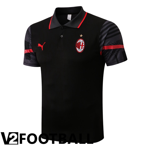 AC Milan Polo Shirts Black 2022/2023