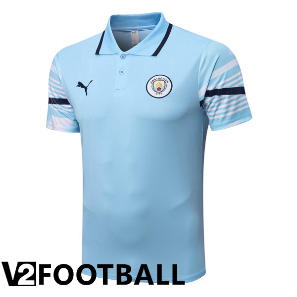 Manchester City Polo Shirts Blue 2022/2023