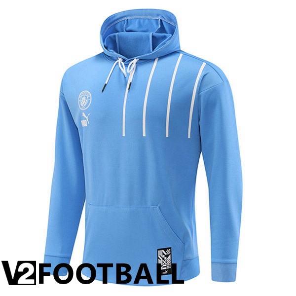 Manchester City Training Sweatshirt Hoodie Blue 2022/2023