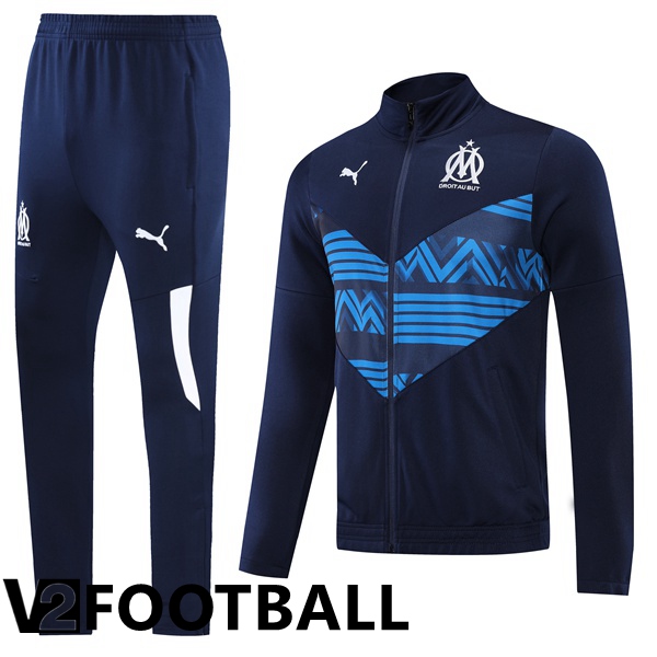 Olympique MarseilleTraining Jacket Suit Blue 2022/2023