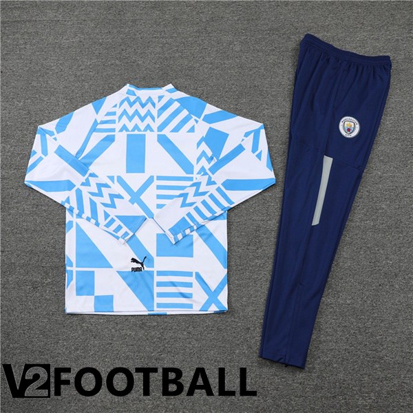 Manchester City Training Tracksuit Blue White 2022/2023