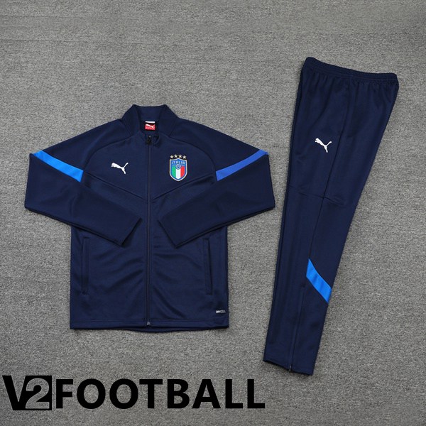 Italy Training Jacket Suit Royal Blue 2022/2023