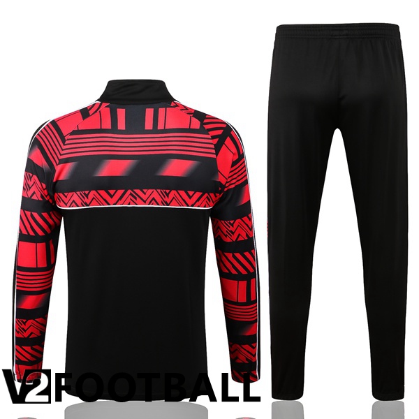 AC Milan Training Jacket Suit Black Red 2022/2023