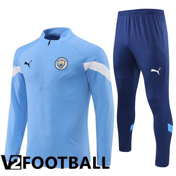 Manchester City Training Jacket Suit Blue 2022/2023