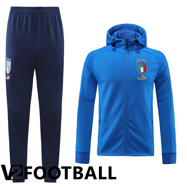 Italy Training Tracksuit Hoodie Blue 2022/2023