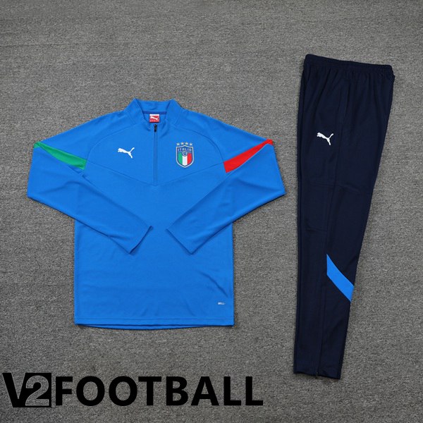 Italy Training Jacket Suit Blue 2022/2023