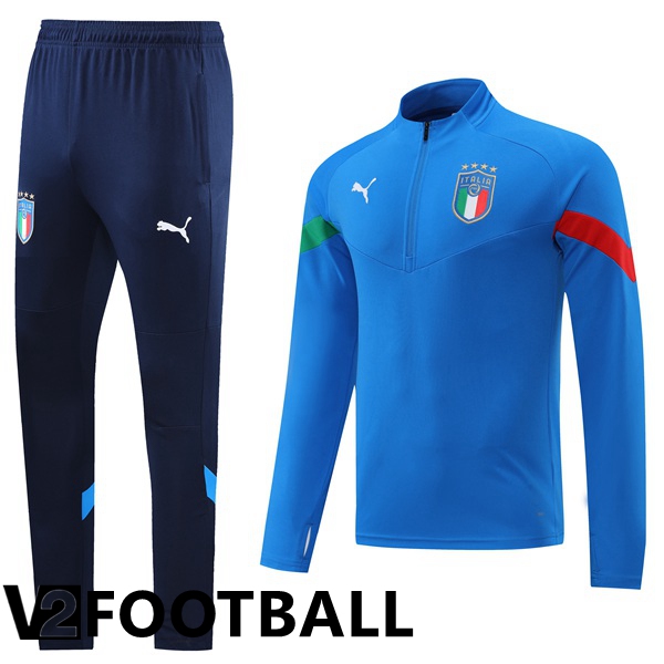 Italy Training Jacket Suit Blue 2022/2023