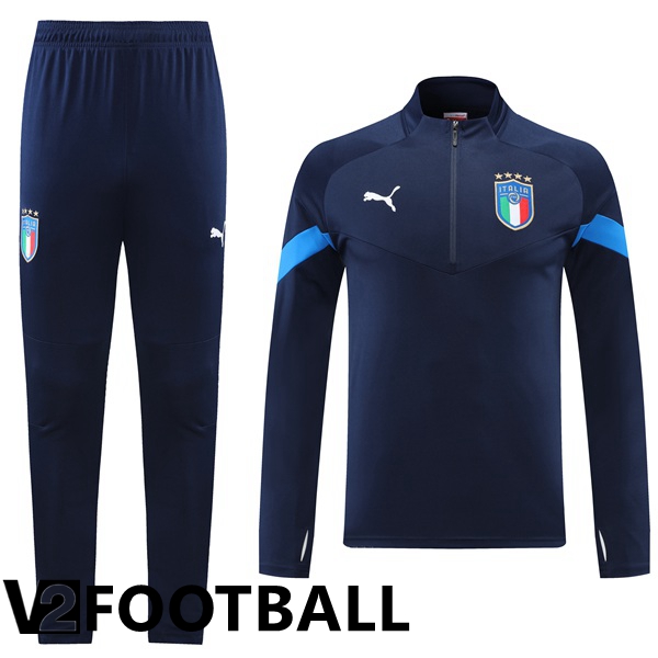 Italy Training Jacket Suit Blue 2022/2023