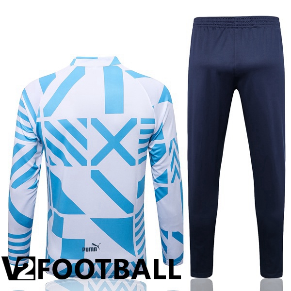 Manchester City Training Tracksuit White Blue 2022/2023