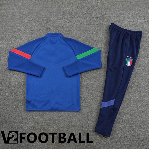 Italy Training Jacket Suit Blue 2022/2023