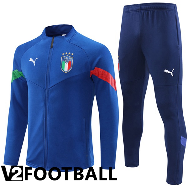 Italy Training Jacket Suit Blue 2022/2023