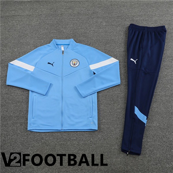 Manchester City Training Jacket Suit Blue 2022/2023