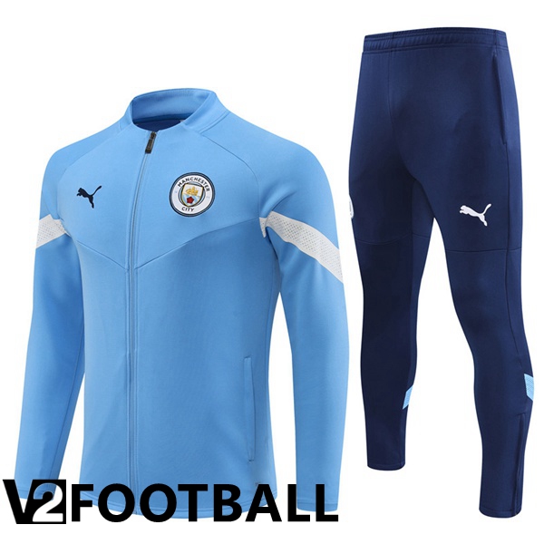 Manchester City Training Jacket Suit Blue 2022/2023