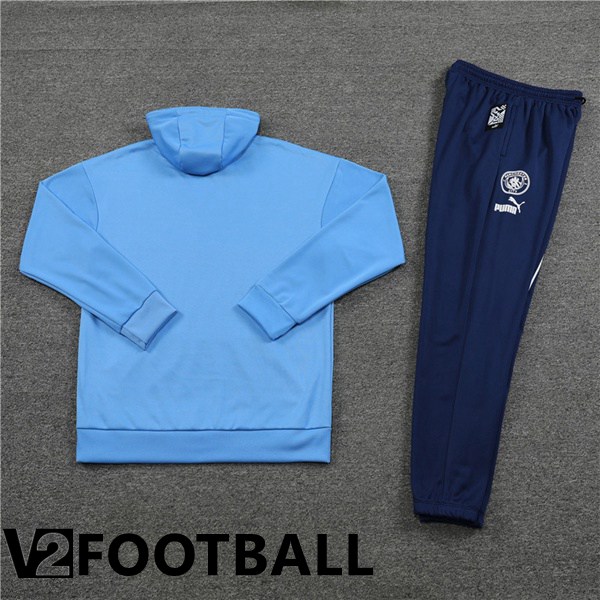 Manchester City Training Tracksuit Hoodie Blue 2022/2023