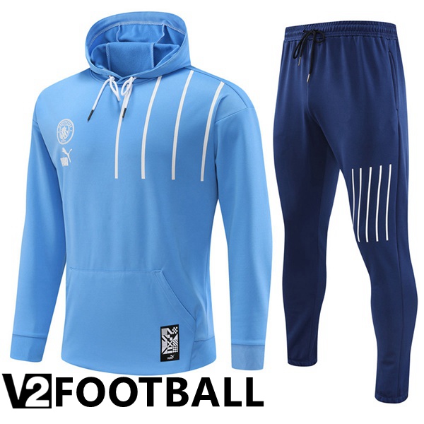 Manchester City Training Tracksuit Hoodie Blue 2022/2023