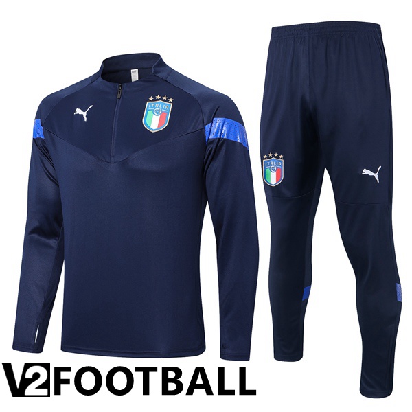 Italy Training Jacket Suit Royal Blue 2022/2023