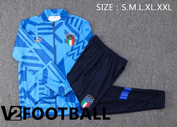 Italy Training Jacket Suit Blue 2022/2023