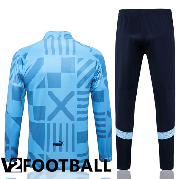 Manchester City Training Jacket Suit Blue 2022/2023