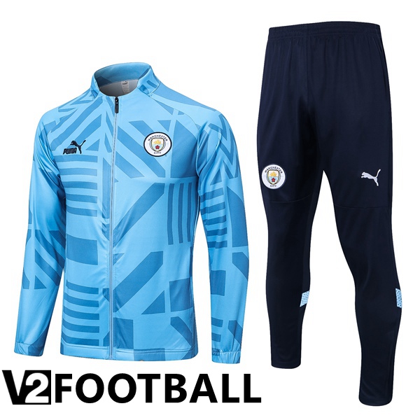 Manchester City Training Jacket Suit Blue 2022/2023