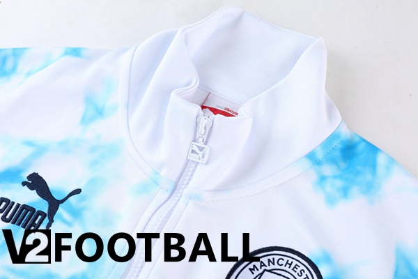 Manchester City Training Jacket Suit White 2022/2023