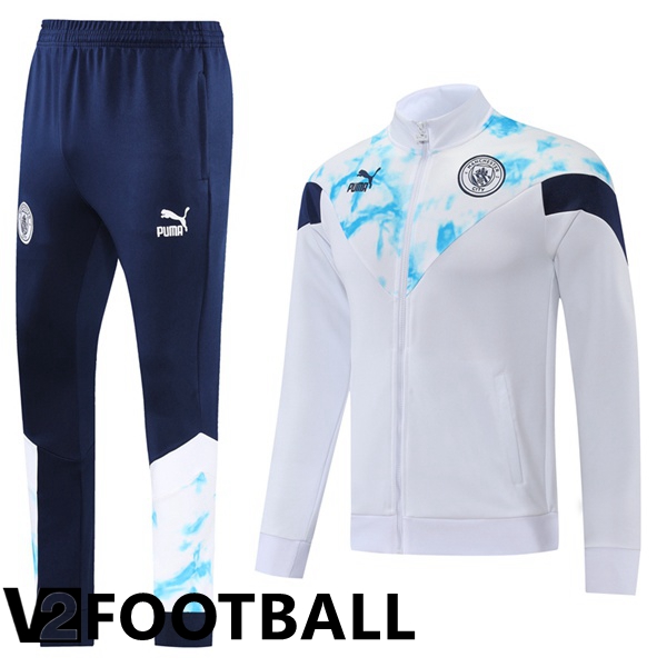 Manchester City Training Jacket Suit White 2022/2023