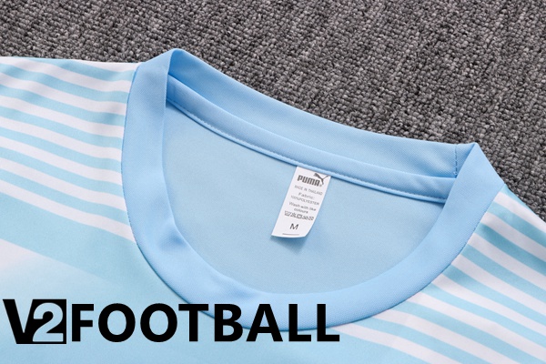 Manchester City Training T Shirt + Shorts Blue 2022/2023