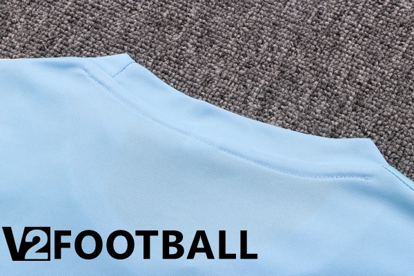 Manchester City Training T Shirt + Shorts Blue 2022/2023