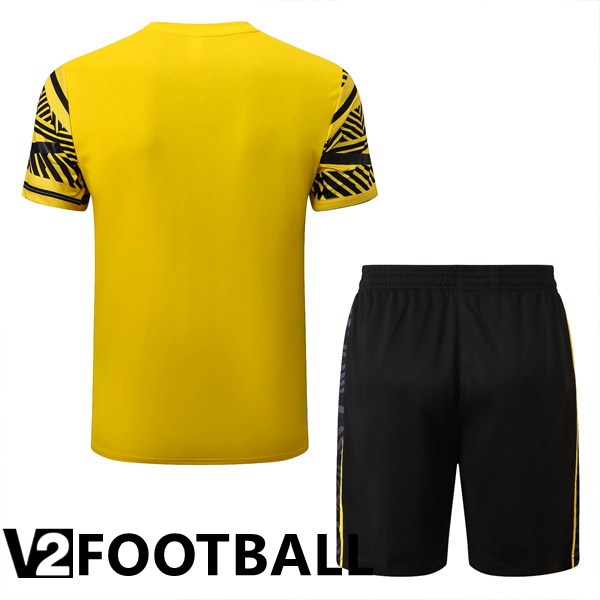 Borussia Dortmund Training T Shirt + Shorts Yellow 2022/2023