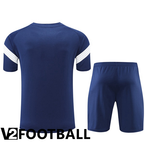 Olympique MarseilleTraining T Shirt + Shorts Royal Blue 2022/2023