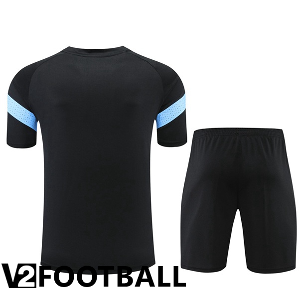 Olympique MarseilleTraining T Shirt + Shorts Black 2022/2023