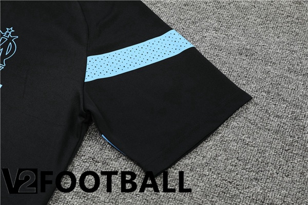 Olympique MarseilleTraining T Shirt + Shorts Black 2022/2023