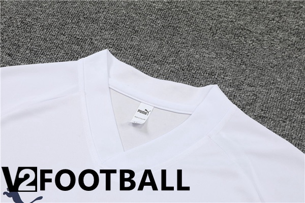 Olympique MarseilleTraining T Shirt + Shorts White 2022/2023