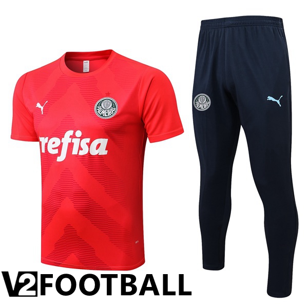 Palmeiras Training T Shirt + Pants Red 2022/2023