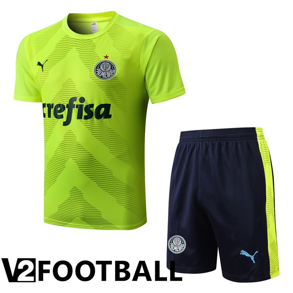 Palmeiras Training T Shirt + Shorts Green 2022/2023