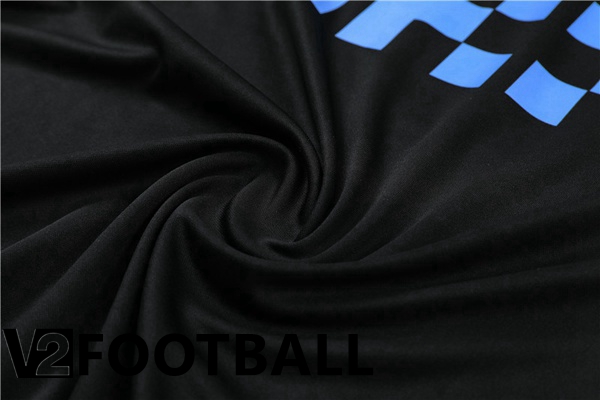 Manchester City Training T Shirt + Shorts Black 2022/2023