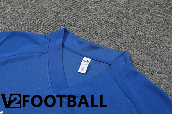 Italy Training T Shirt + Shorts Blue 2022/2023