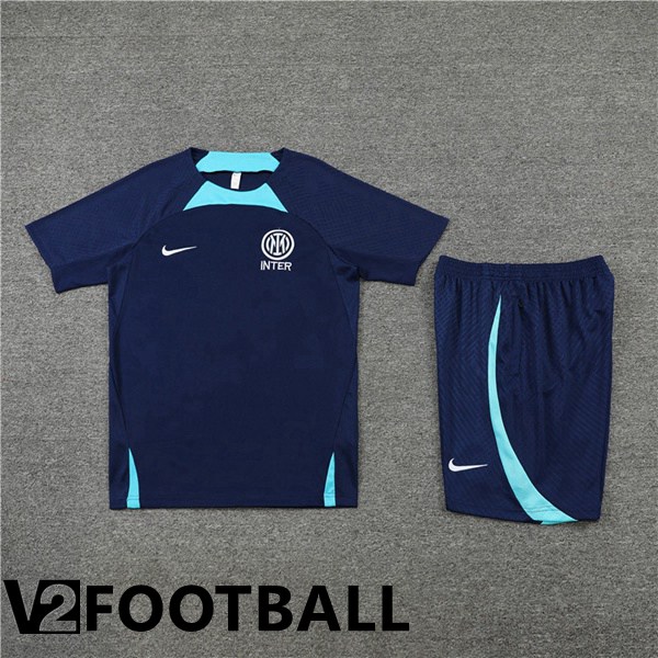 Inter Milan Training T Shirt + Shorts Royal Blue 2022/2023