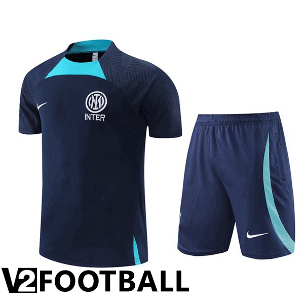 Inter Milan Training T Shirt + Shorts Royal Blue 2022/2023