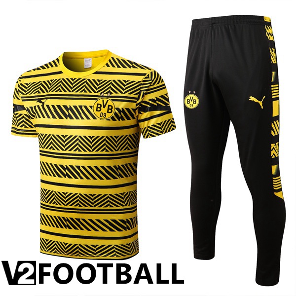 Borussia Dortmund Training T Shirt + Pants Yellow 2022/2023
