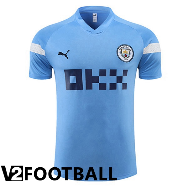 Manchester City Training T Shirt Blue 2022/2023