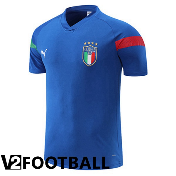 Italy Training T Shirt Blue 2022/2023
