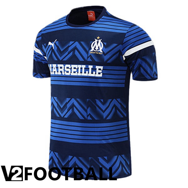 Olympique MarseilleTraining T Shirt Blue 2022/2023