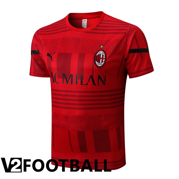 AC Milan Training T Shirt Red 2022/2023