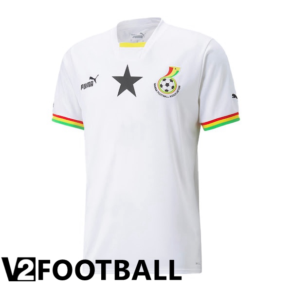 Ghana Home Shirts White 2023/2023